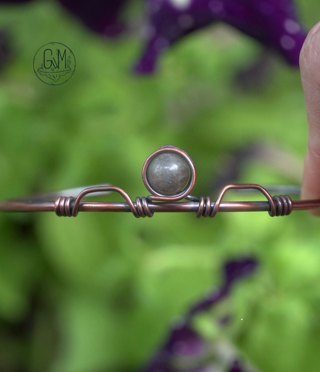 Labradorite Copper Cuff Bracelet