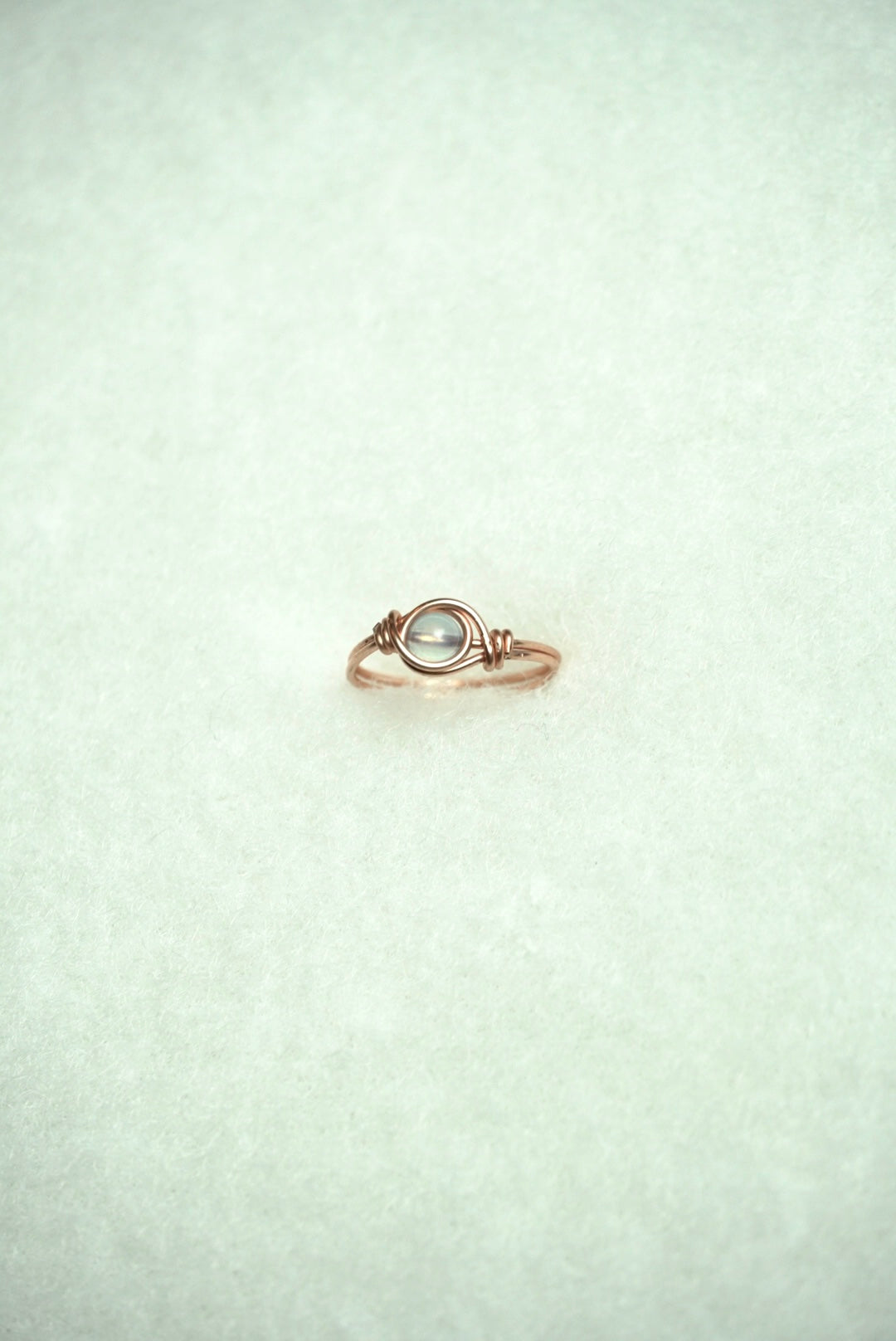 14k Rose Gold Filled Sapphire Ring: Size 4