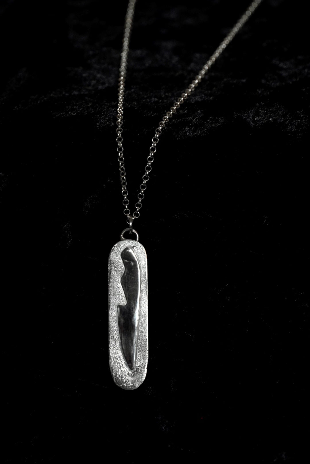 Sterling Silver Knife Pendant