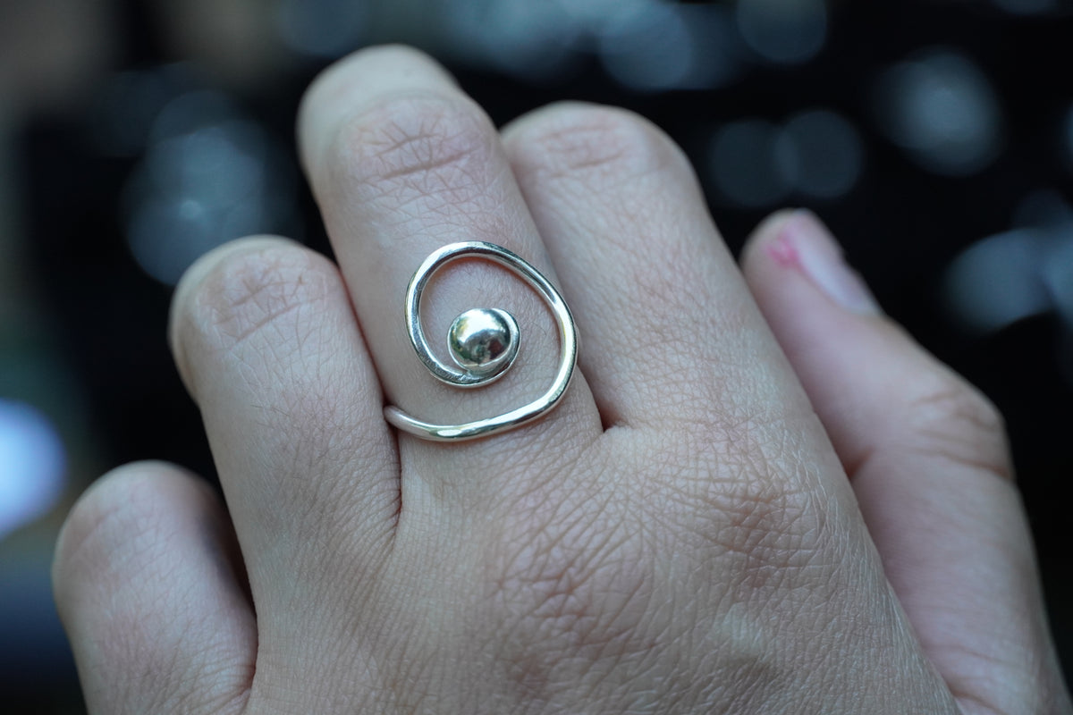 Sterling Silver Swirl Ring