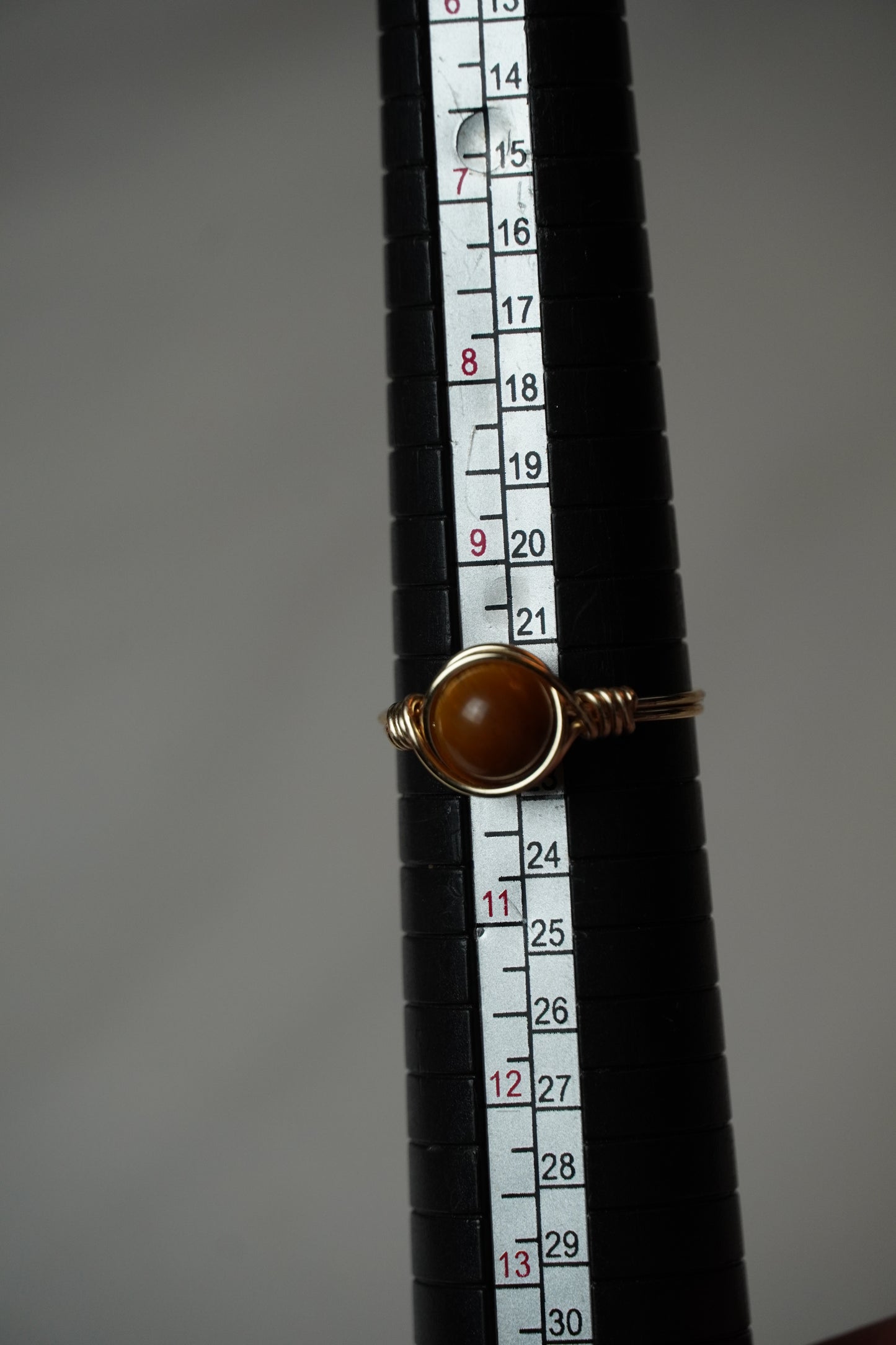 Gold Tigers Eye Ring: Size 9.5