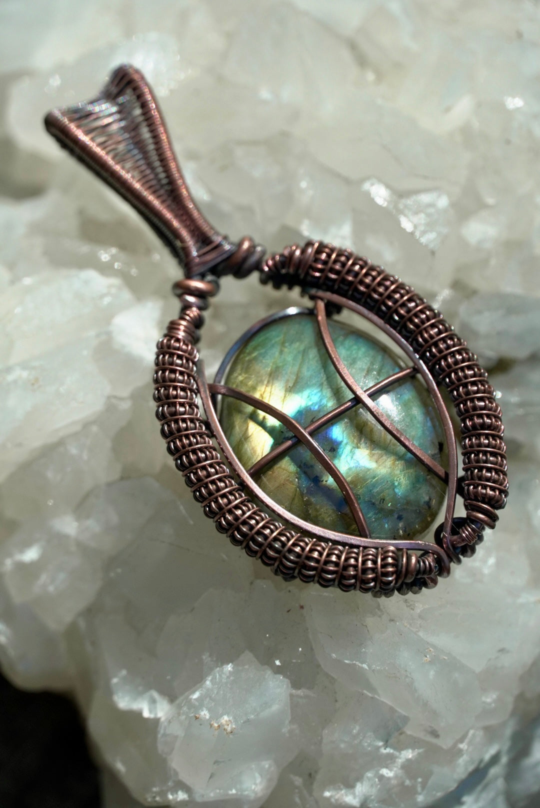 Pisces Labradorite Zodiac Pendant