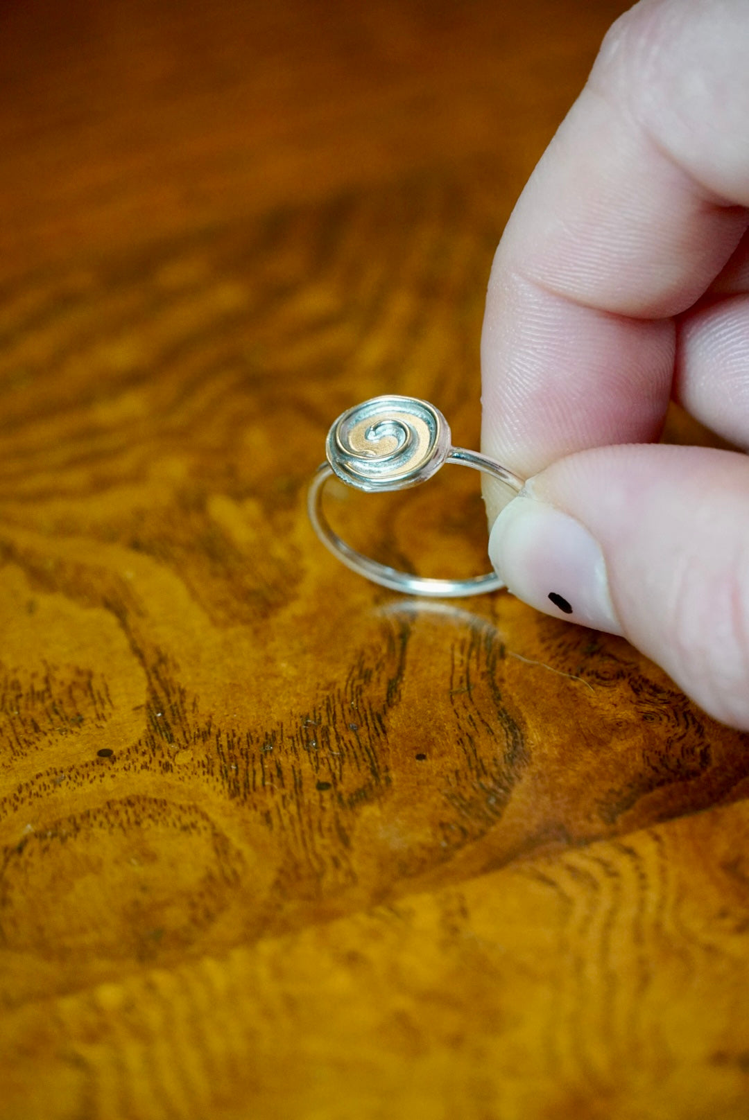 Swirly Silver Ring