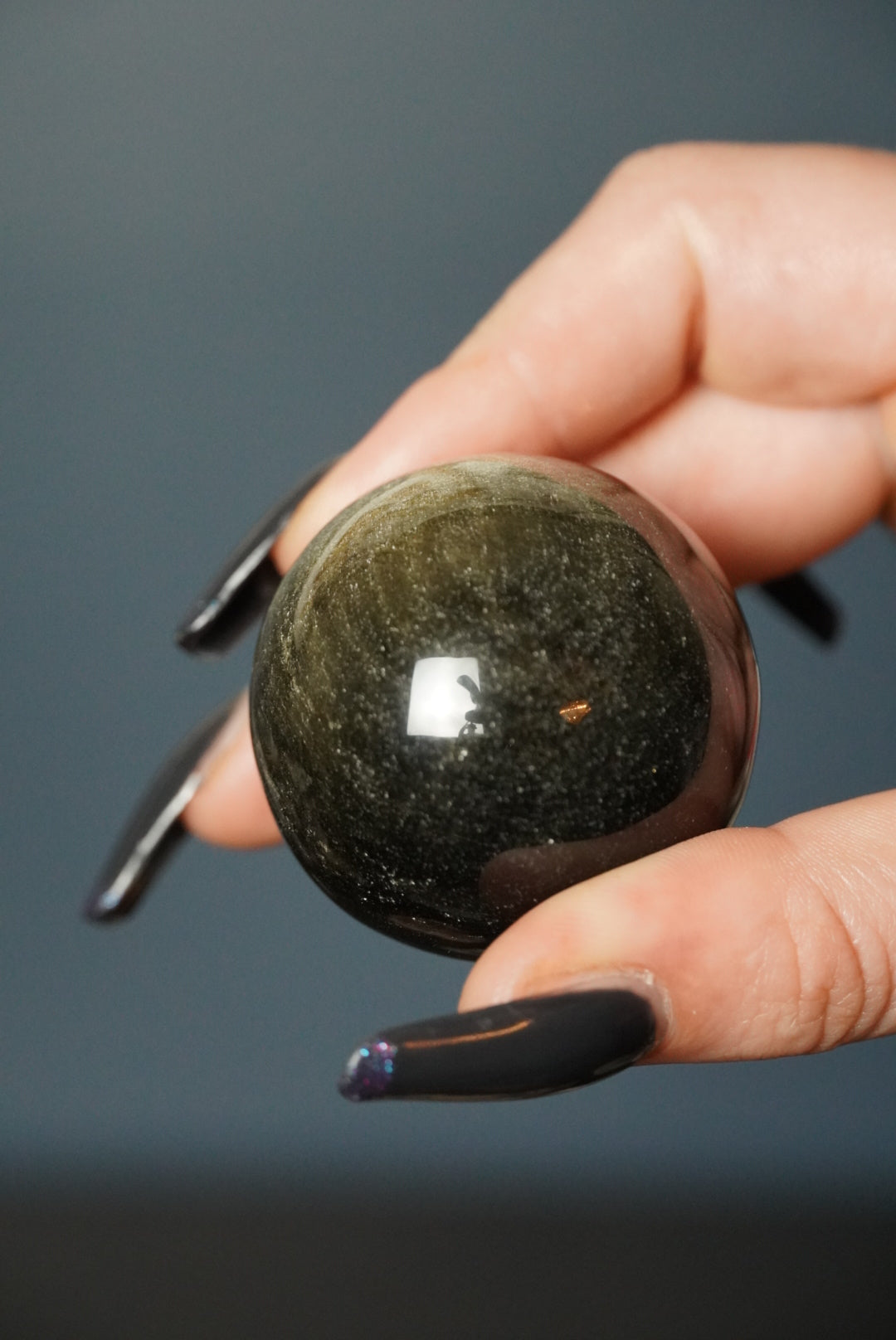 Gold Sheen Obsidian Sphere