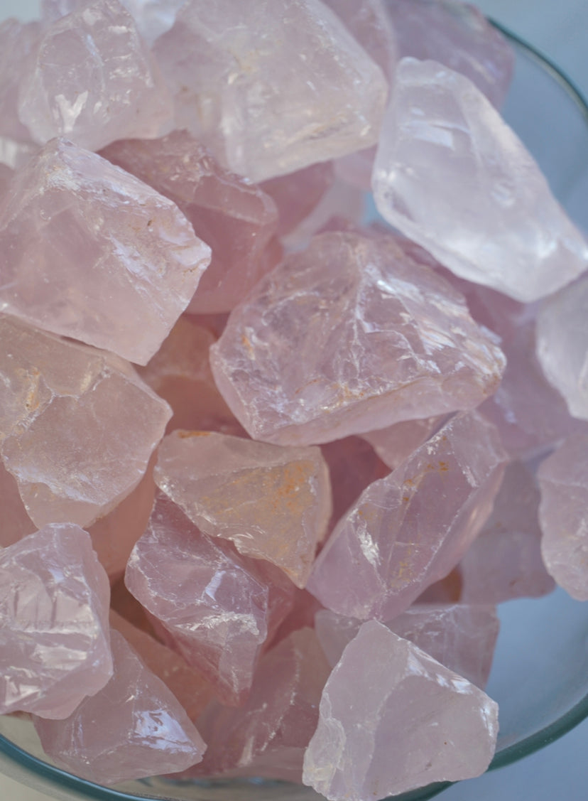 Raw Mozambique Rose Quartz
