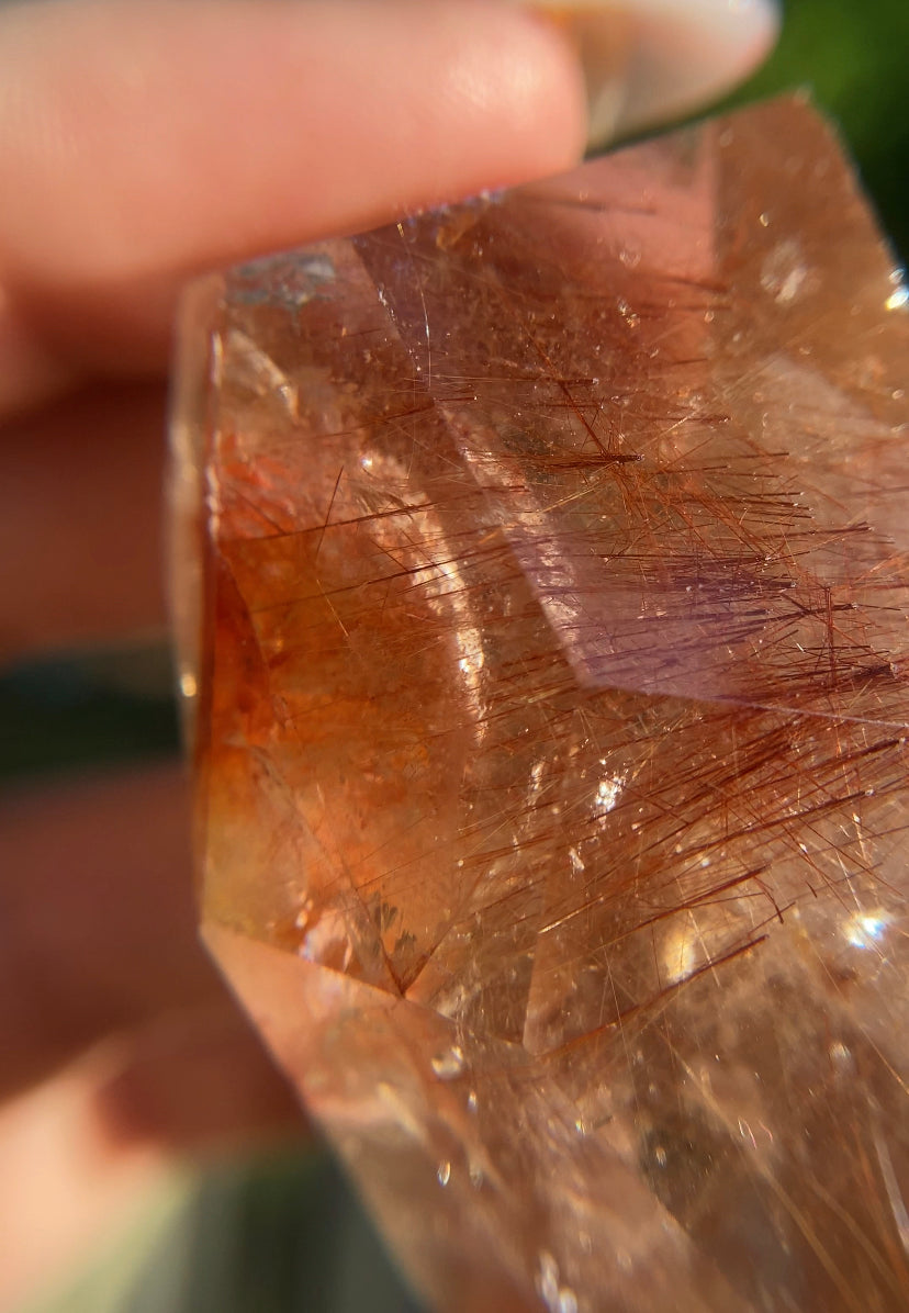 Red Rutile & Hematoid Quartz