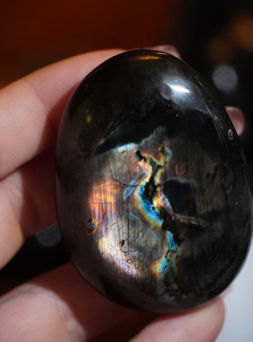 Rainbow Labradorite Palm Stone