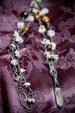 Copper Quartz, Tigers Eye & Dalmatian Jasper Necklace