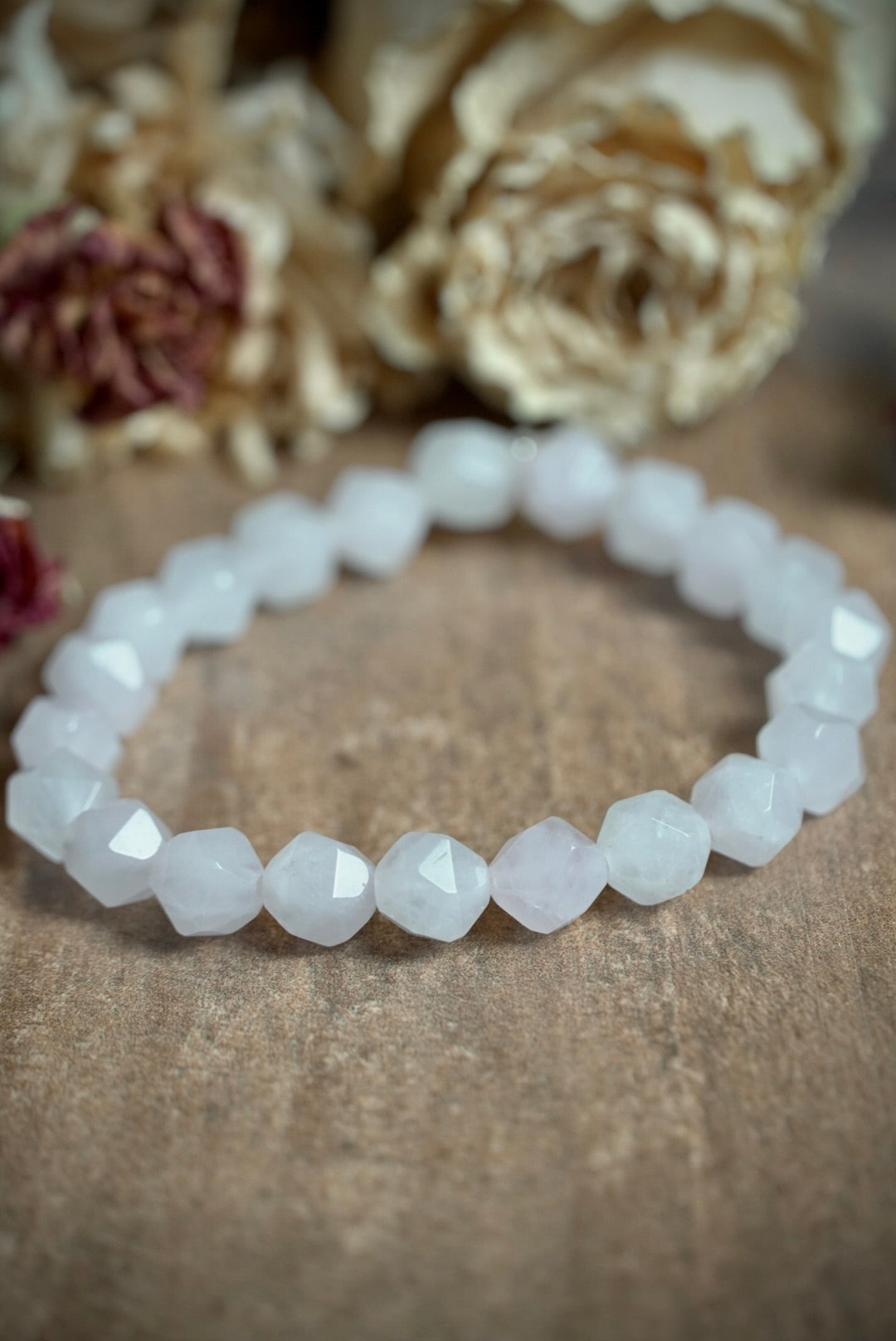 Faceted Rose Quartz Bracelet