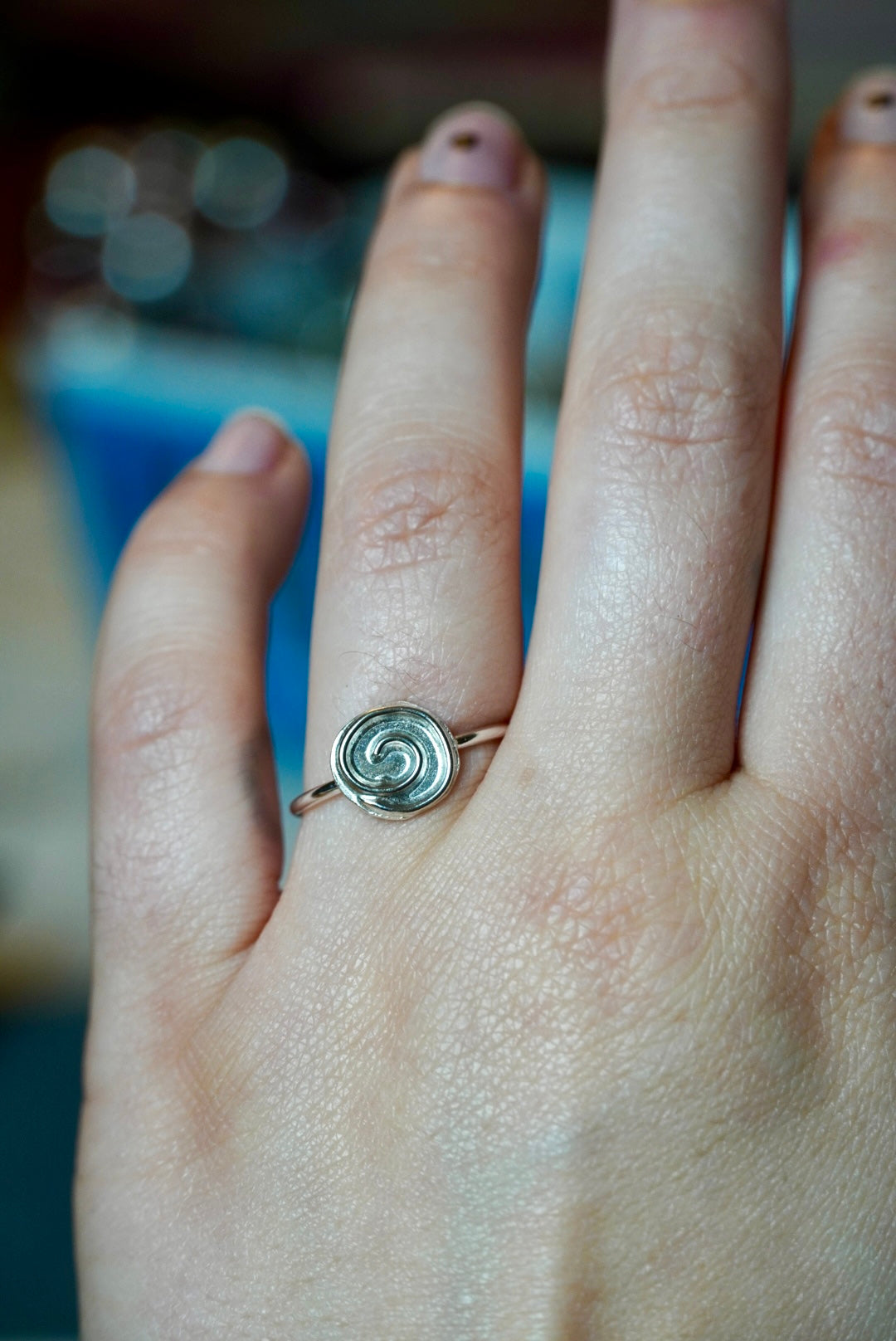 Swirly Silver Ring