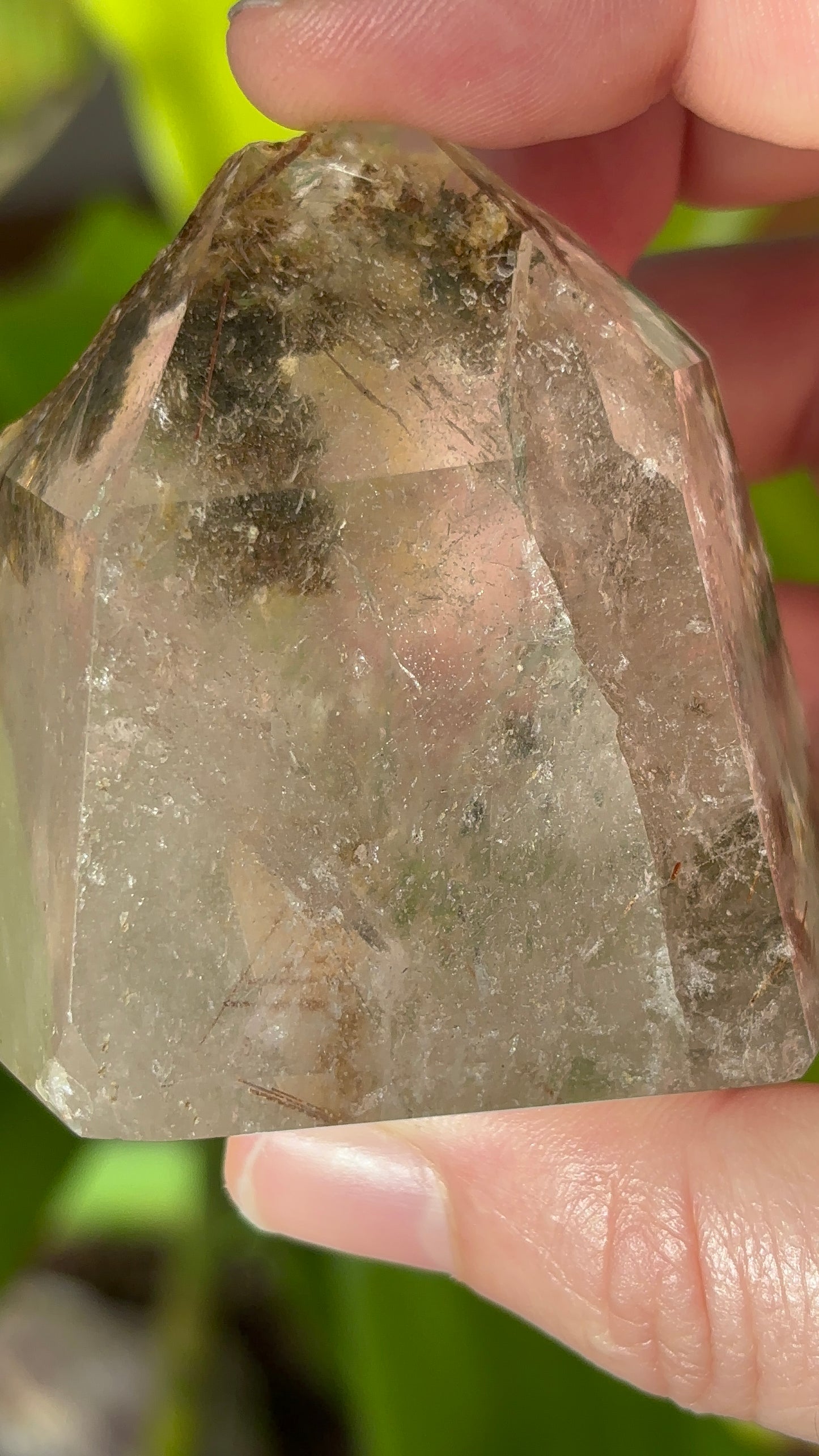 Garden Quartz & Rutile Tower
