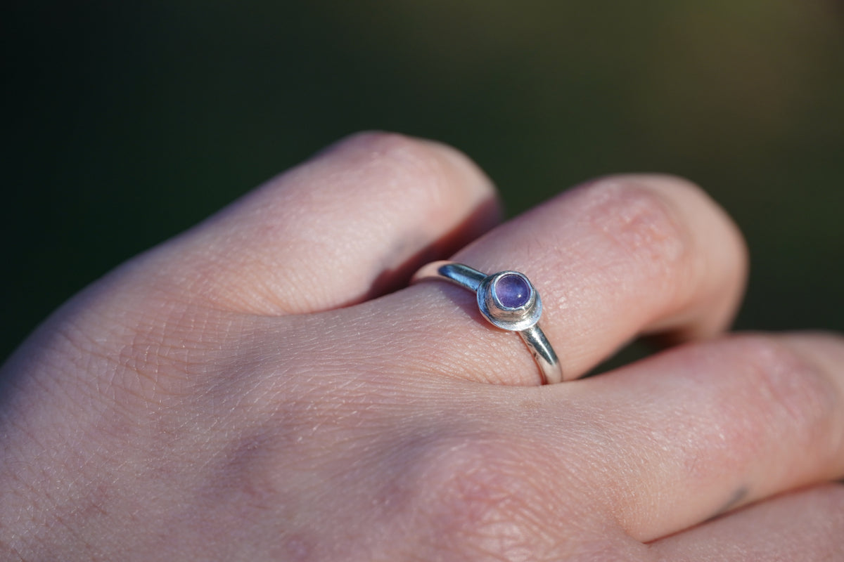 Amethyst Silver Ring