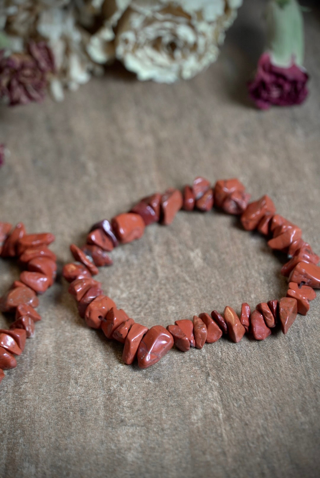 Red Jasper Chip Bracelet