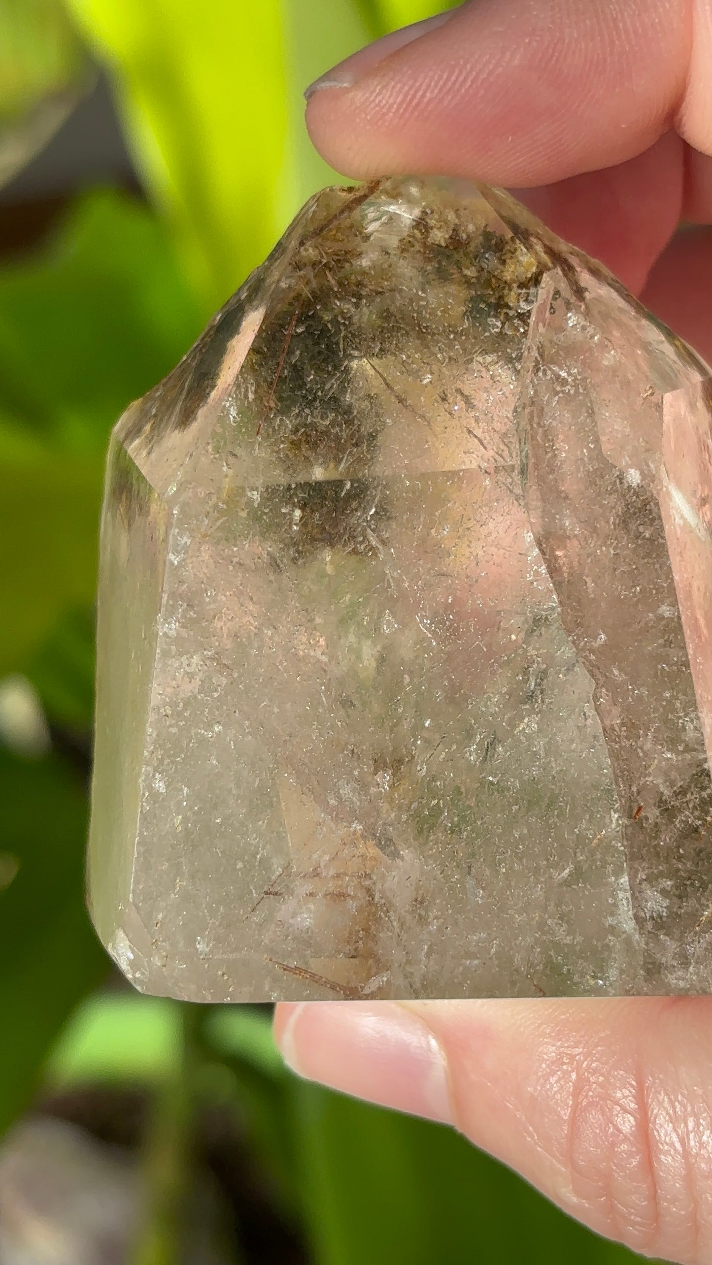 Garden Quartz & Rutile Tower