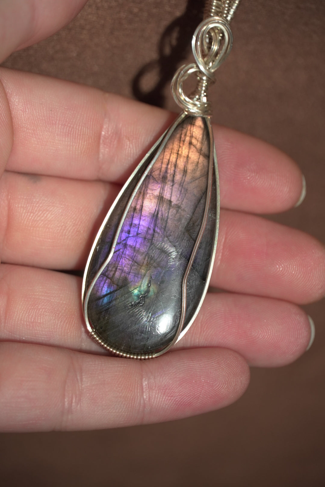 Purple Labradorite in Sterling Silver
