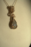 Natural Dark Ethiopian Opal in 14k Gold Filled