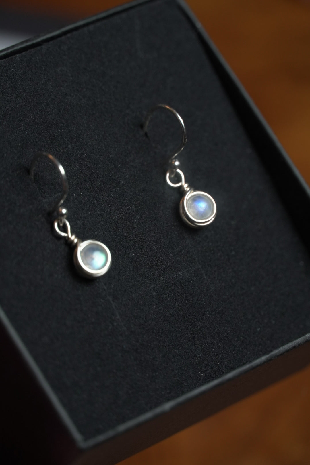 Sterling Silver Moonstone Earrings
