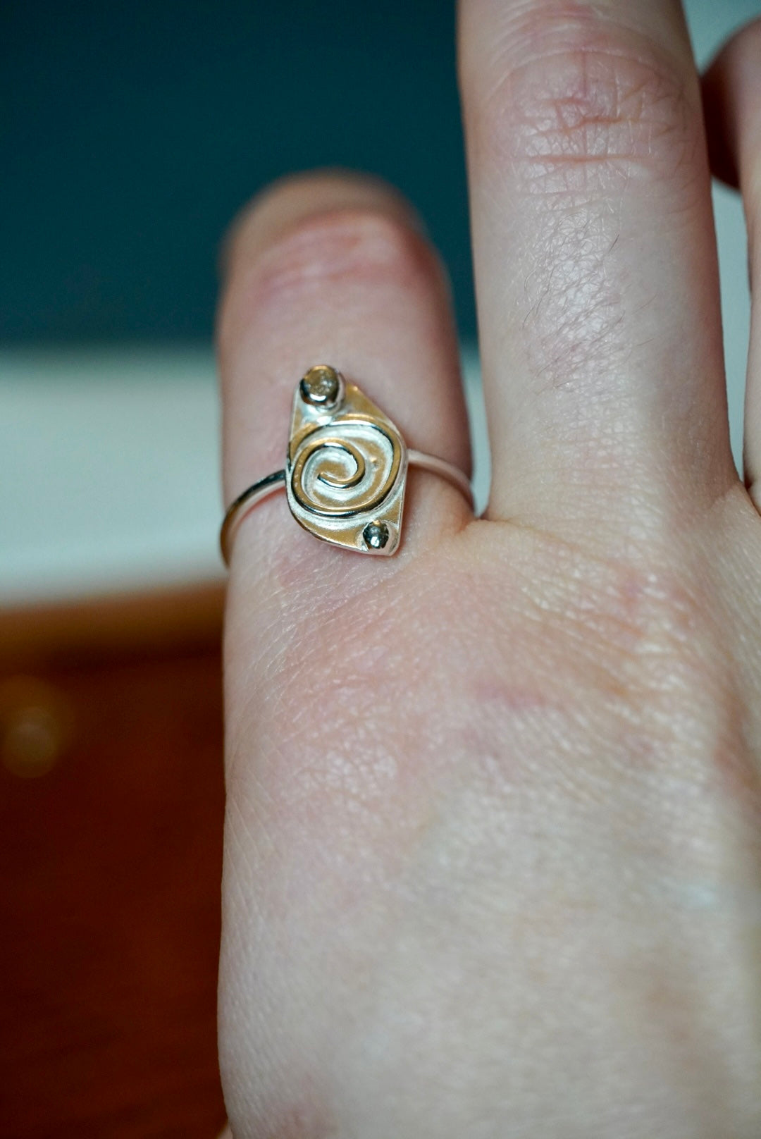 Swirl Silver Ring