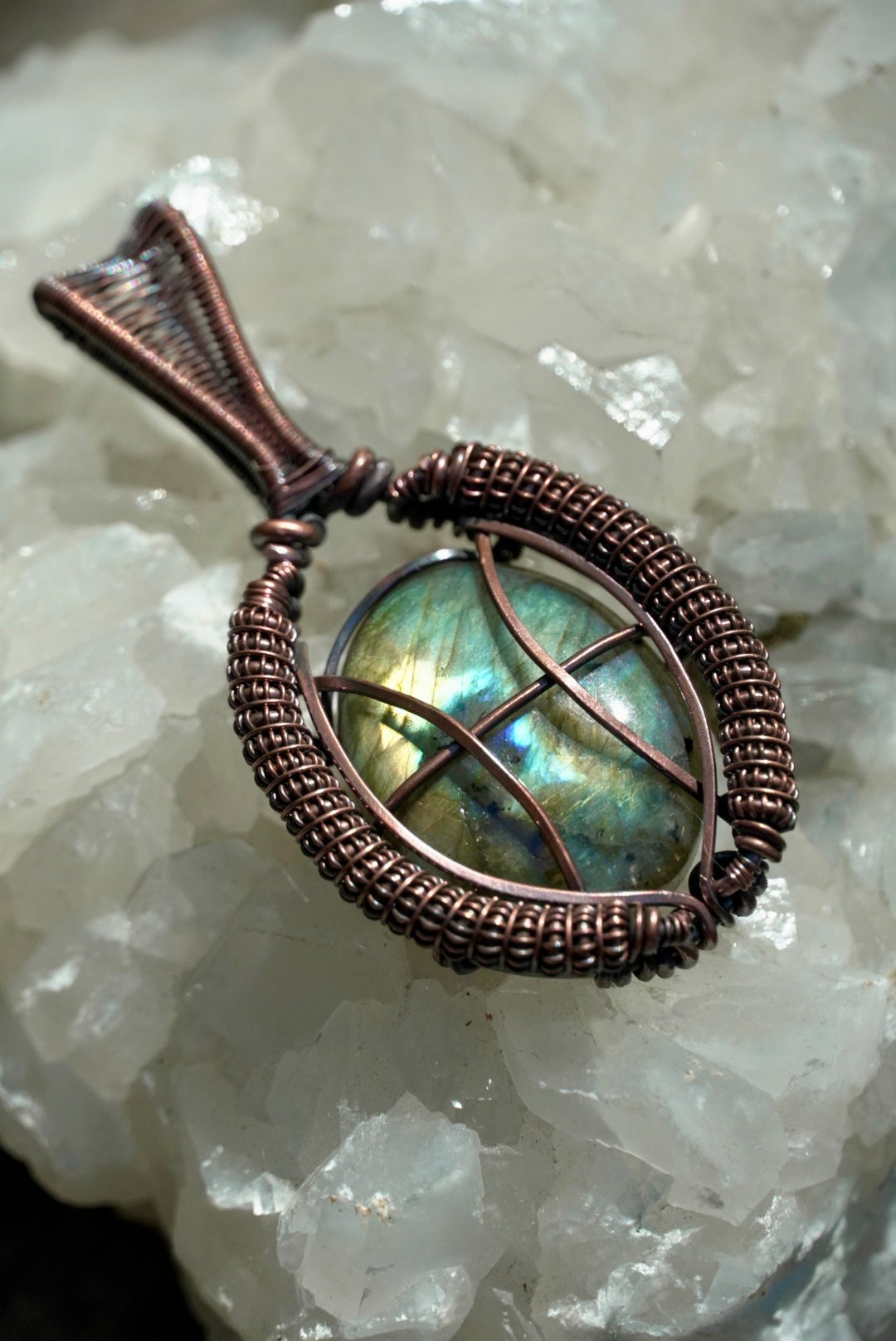 Pisces Labradorite Zodiac Pendant
