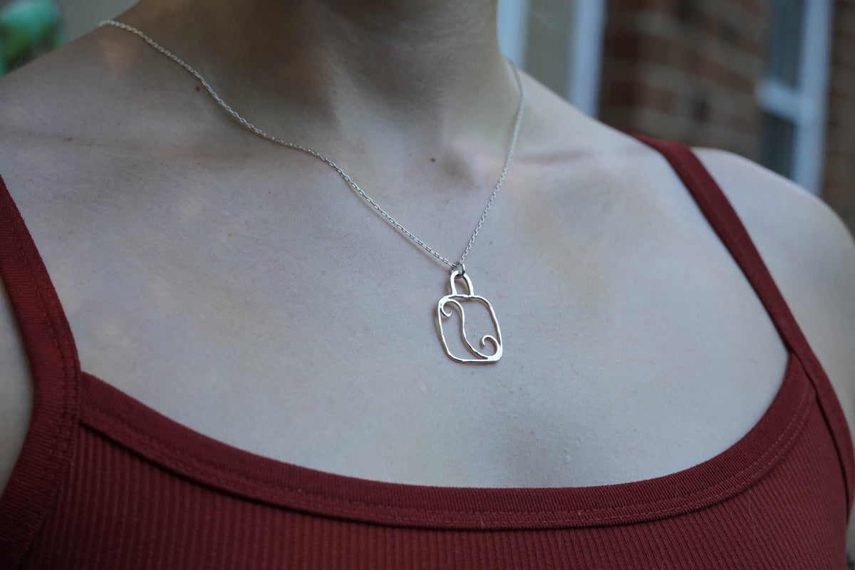 Sterling Silver Swirl Pendant