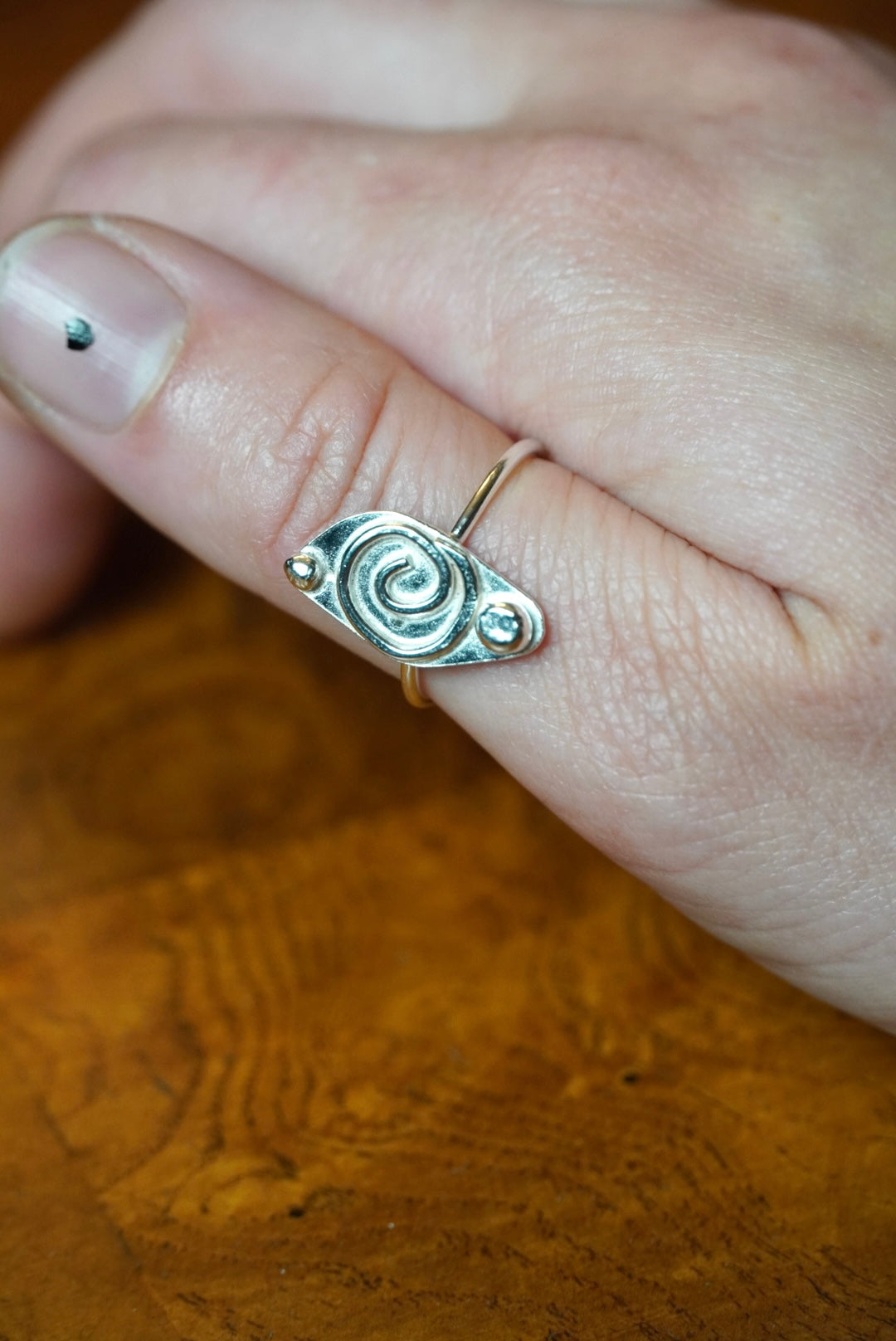 Swirl Silver Ring