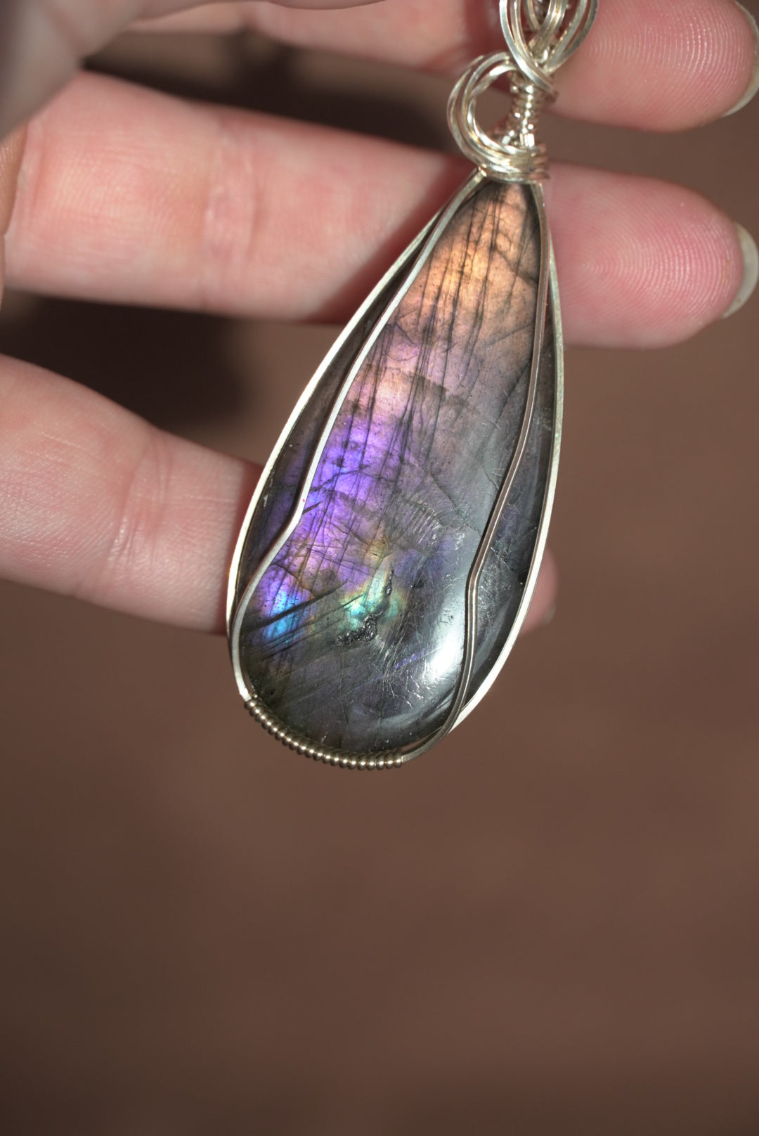 Purple Labradorite in Sterling Silver