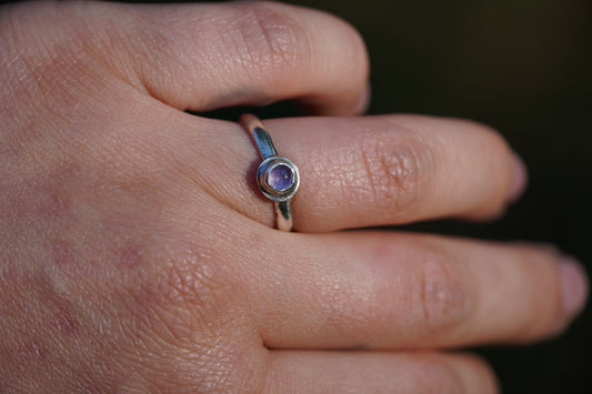 Amethyst Silver Ring