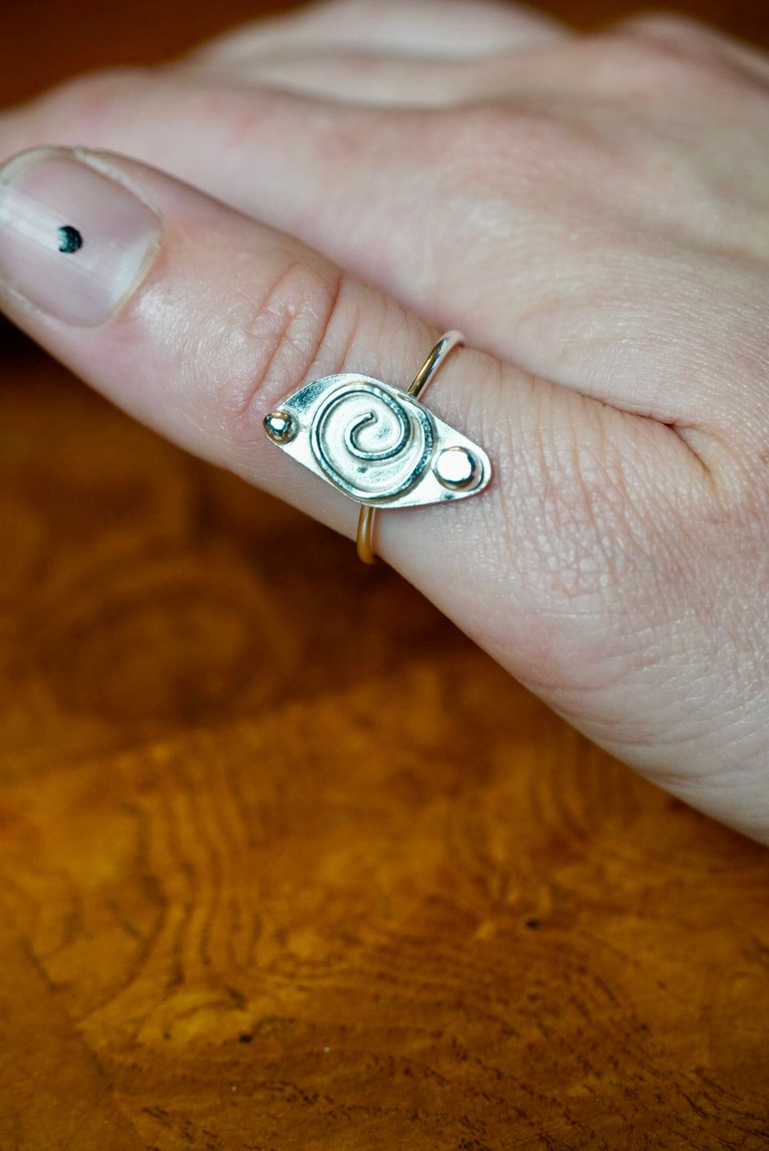Swirl Silver Ring