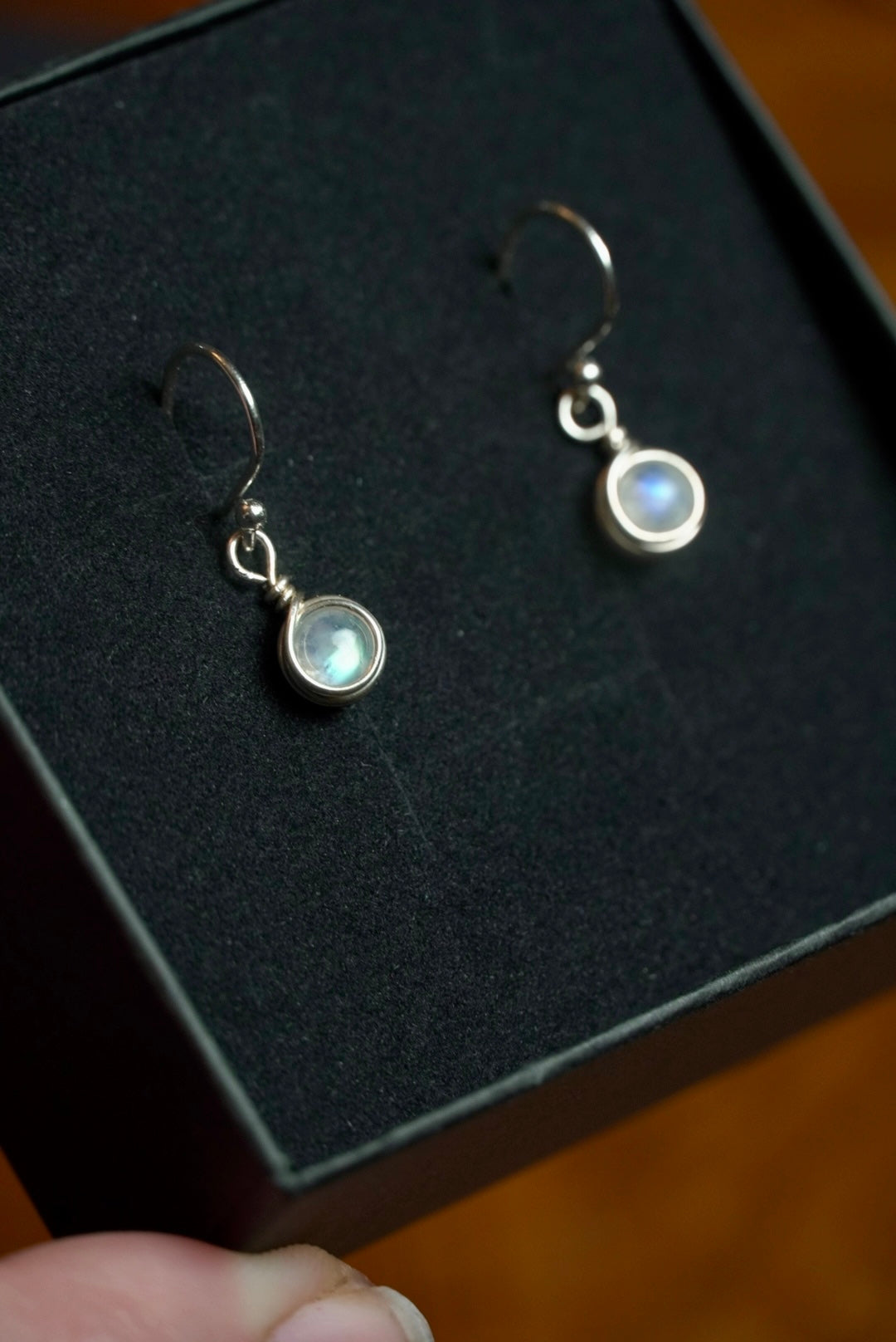 Sterling Silver Moonstone Earrings