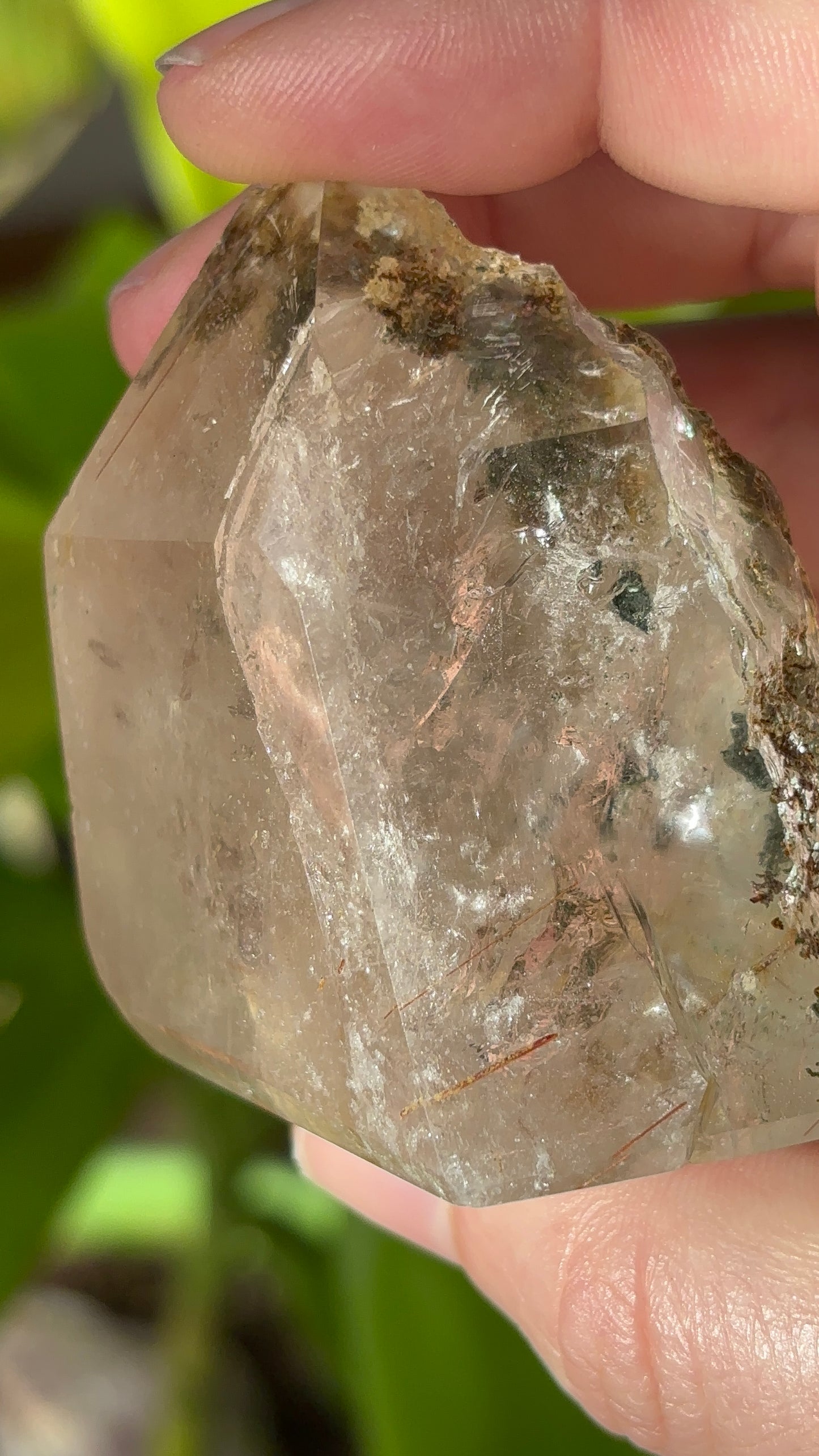 Garden Quartz & Rutile Tower