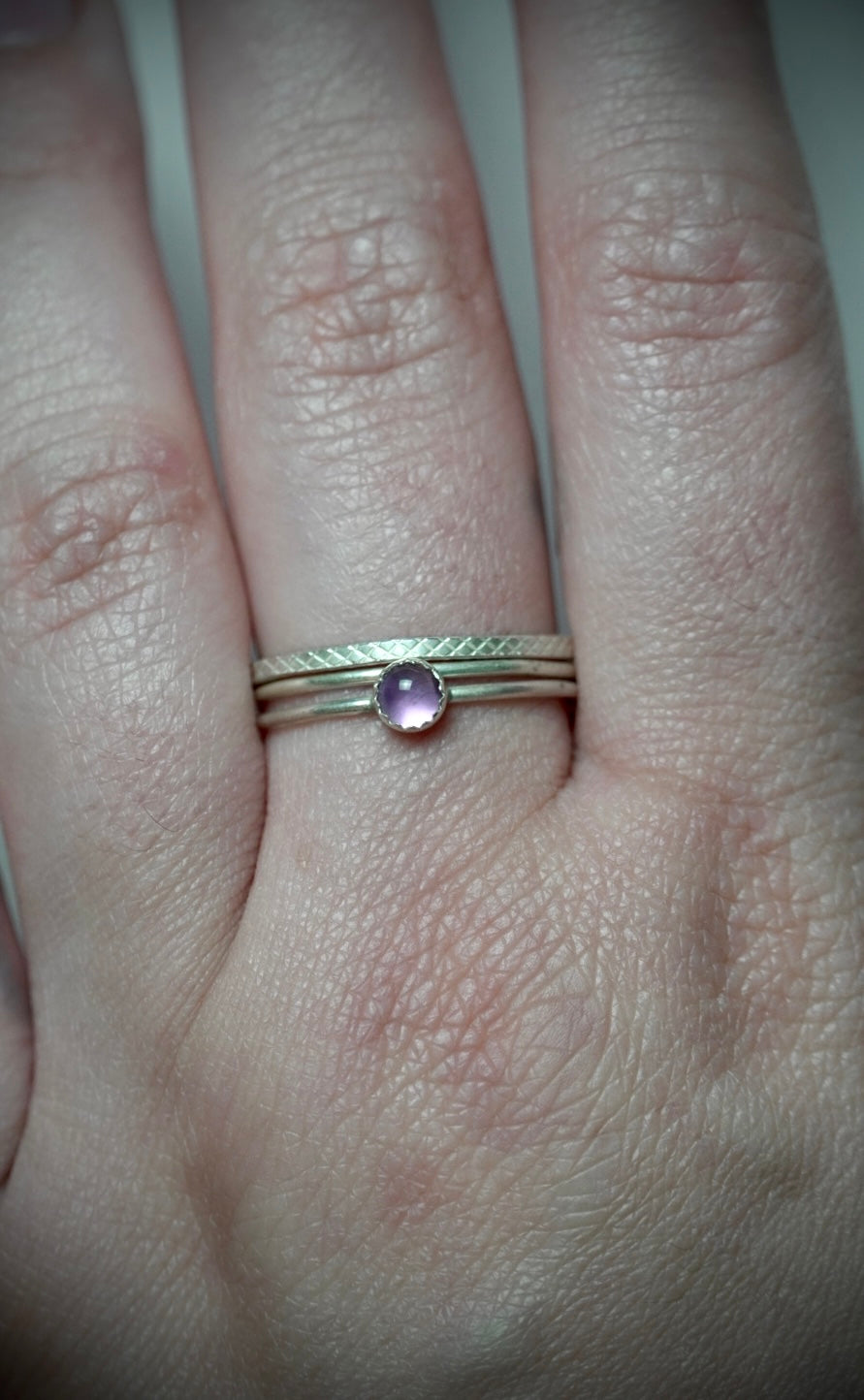 Sterling Silver Dainty Ring Set