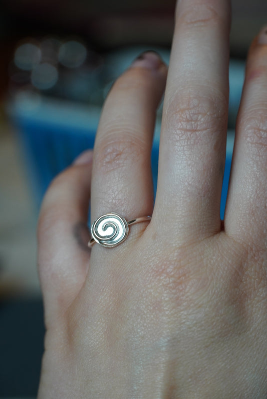 Swirly Silver Ring