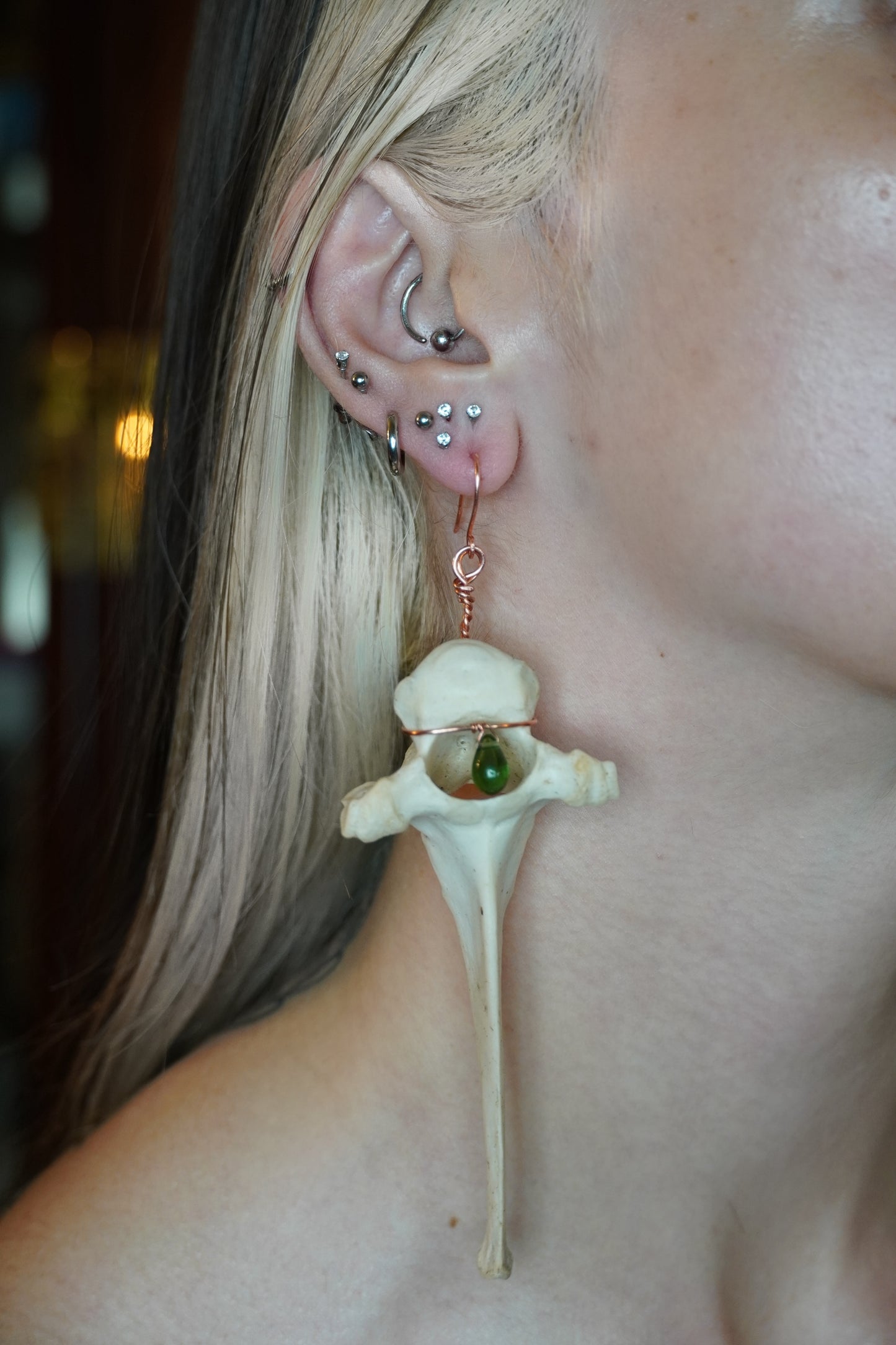 Deer Vertebrae Earrings