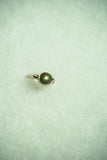 Silver Plated Labradorite Ring: Size 7