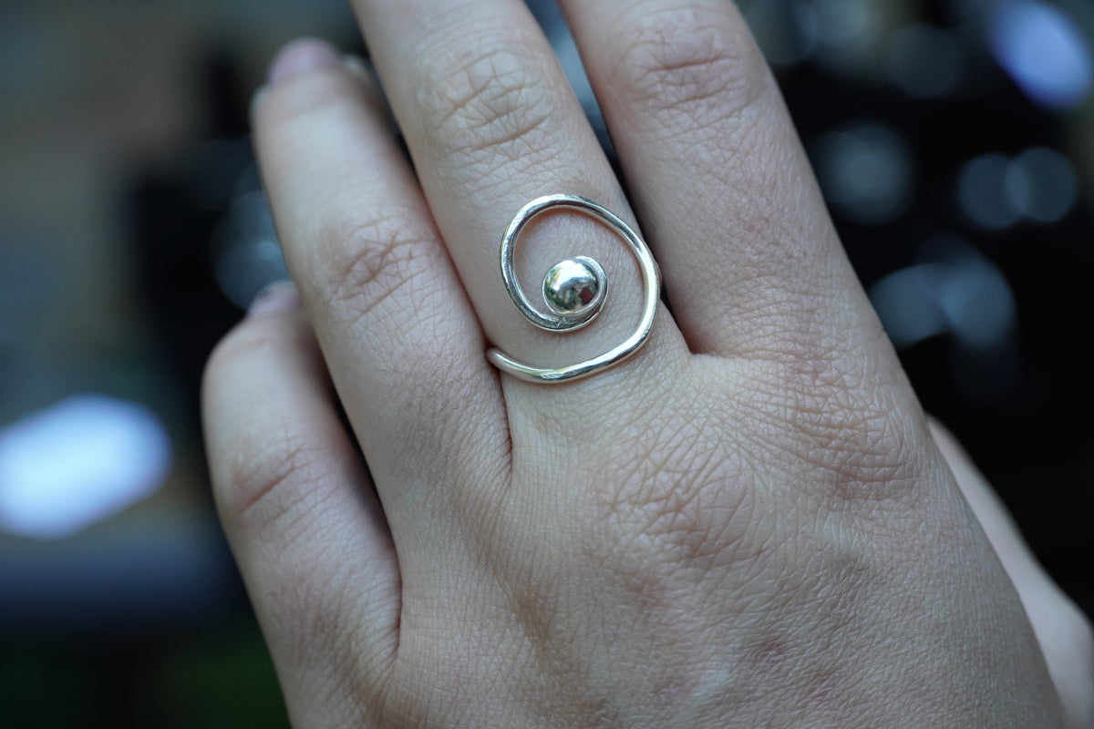 Sterling Silver Swirl Ring