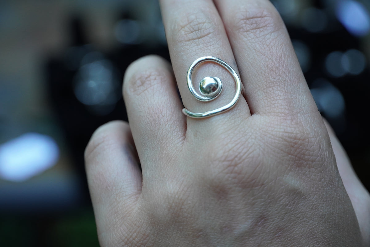 Sterling Silver Swirl Ring