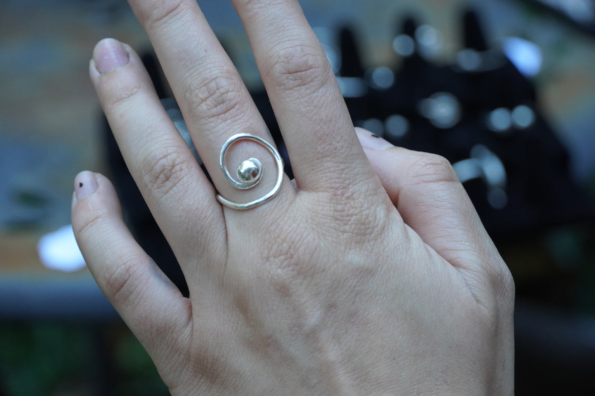 Sterling Silver Swirl Ring
