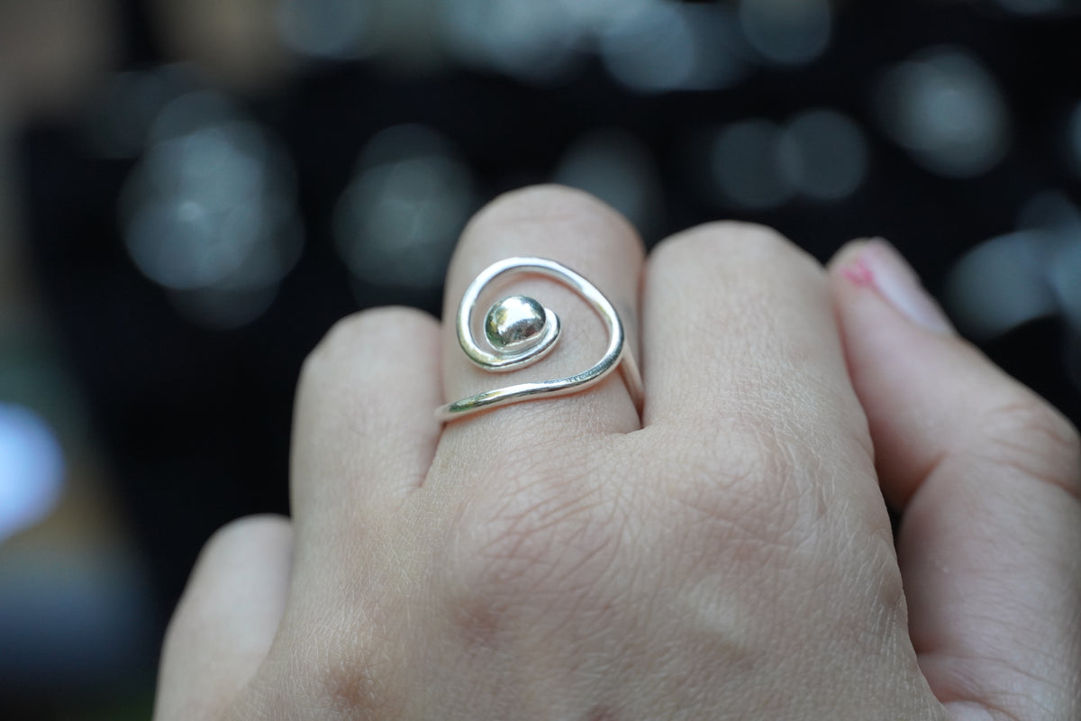 Sterling Silver Swirl Ring