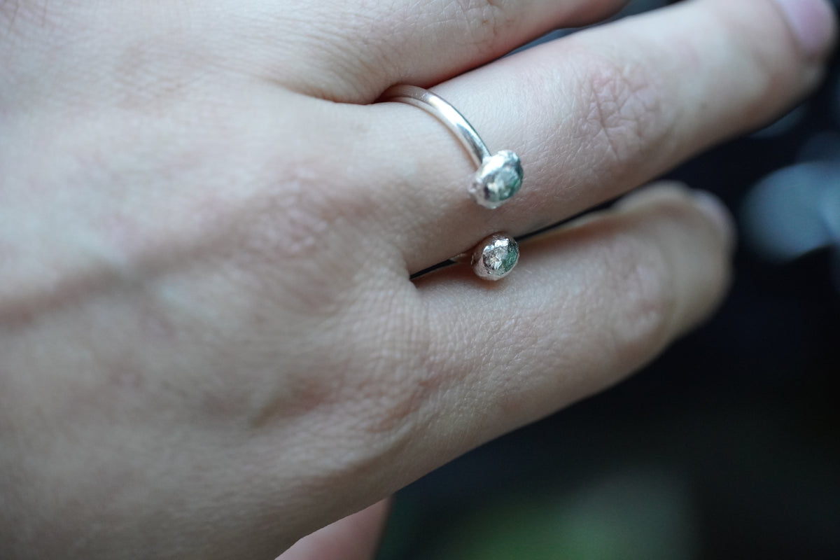 Sterling Silver Organic Orb Ring