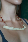 Rib & Carnelian Necklace