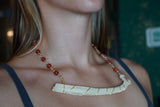 Rib & Carnelian Necklace