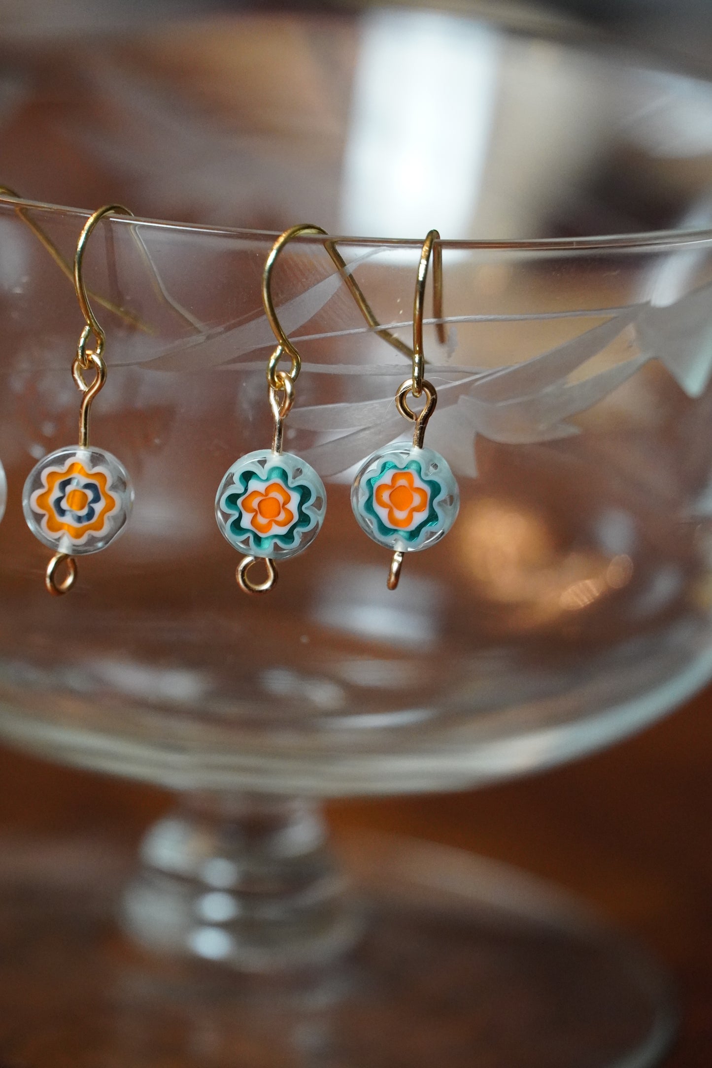 Glass Boho Earring Set