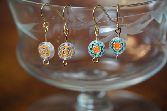 Glass Boho Earring Set