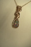 Natural Dark Ethiopian Opal in 14k Gold Filled