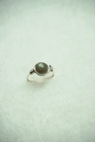 Silver Plated Labradorite Ring: Size 7