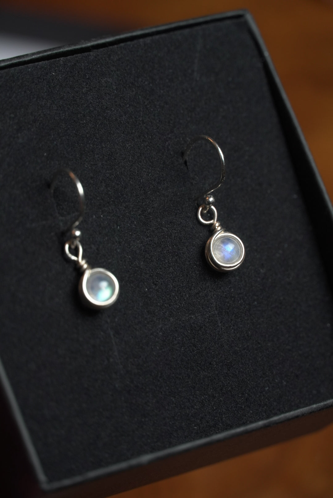 Sterling Silver Moonstone Earrings