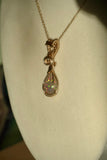 Natural Dark Ethiopian Opal in 14k Gold Filled
