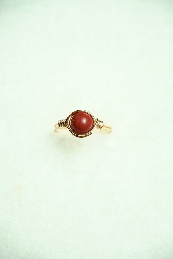 Red Jasper Ring: Size 10