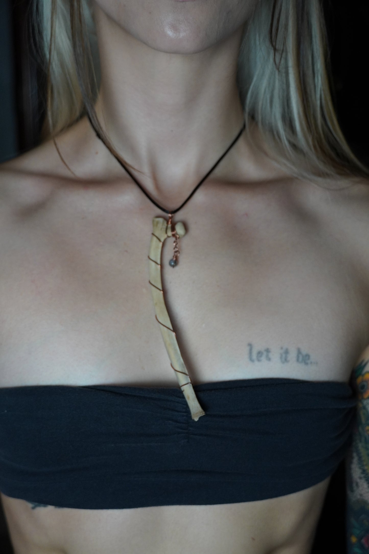 Deer Rib Copper & Labradorite Necklace