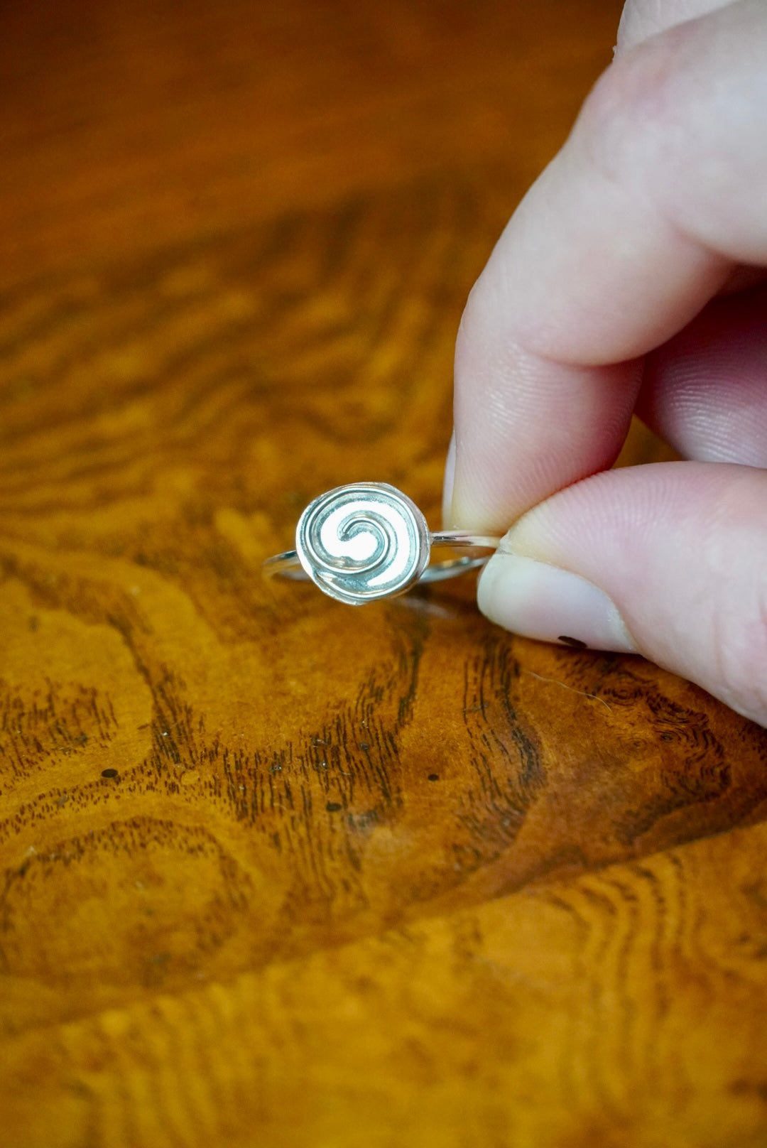 Swirly Silver Ring